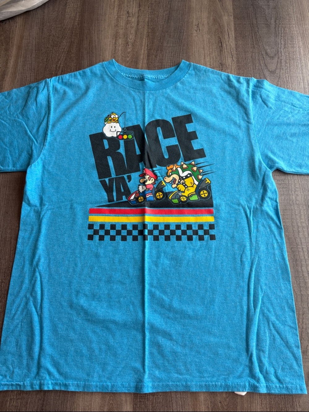 Nintendo Boys Blue 'Race Ya' Mario Kart Graphic Tee